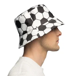 CHAPEAU BOB BALLON FOOTBALL VINTAGE ADULTE