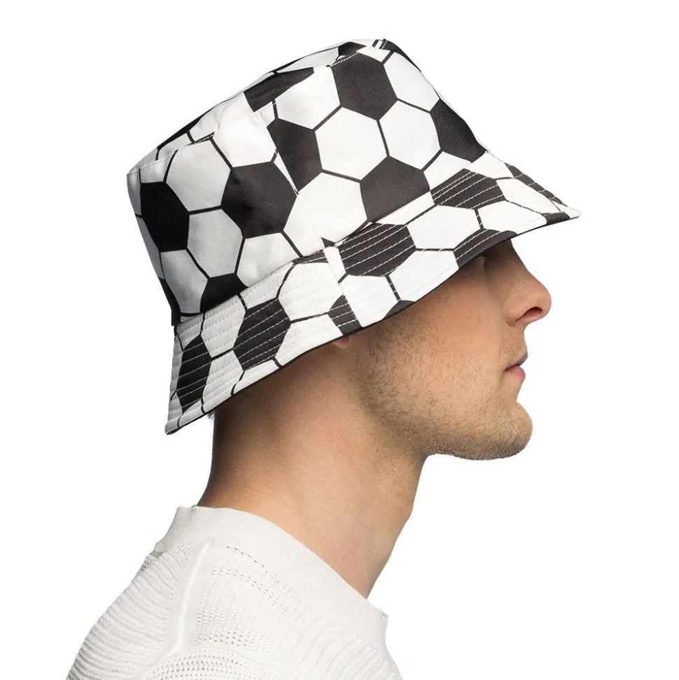 CHAPEAU BOB BALLON FOOTBALL VINTAGE ADULTE