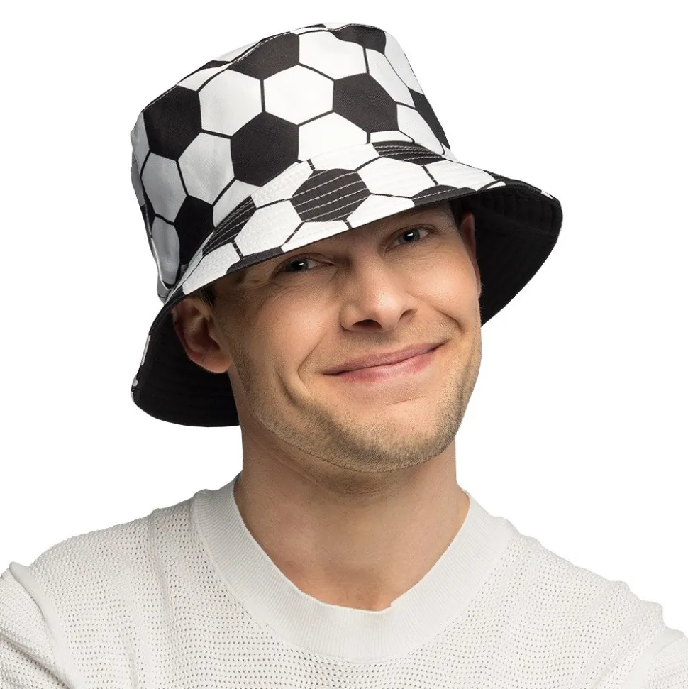CHAPEAU BOB BALLON FOOTBALL VINTAGE ADULTE