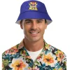 CHAPEAU BOB HUMOUR BEER MAN BLEU ADULTE