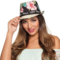 CHAPEAU BORSALINO IBIZA HIBISCUS