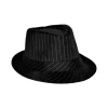 CHAPEAU BORSALINO RAYÉ NOIR