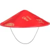 CHAPEAU CHINOIS ROUGE ADULTE