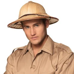 CHAPEAU COLONIAL PAILLE EXPLORATEUR ADULTE