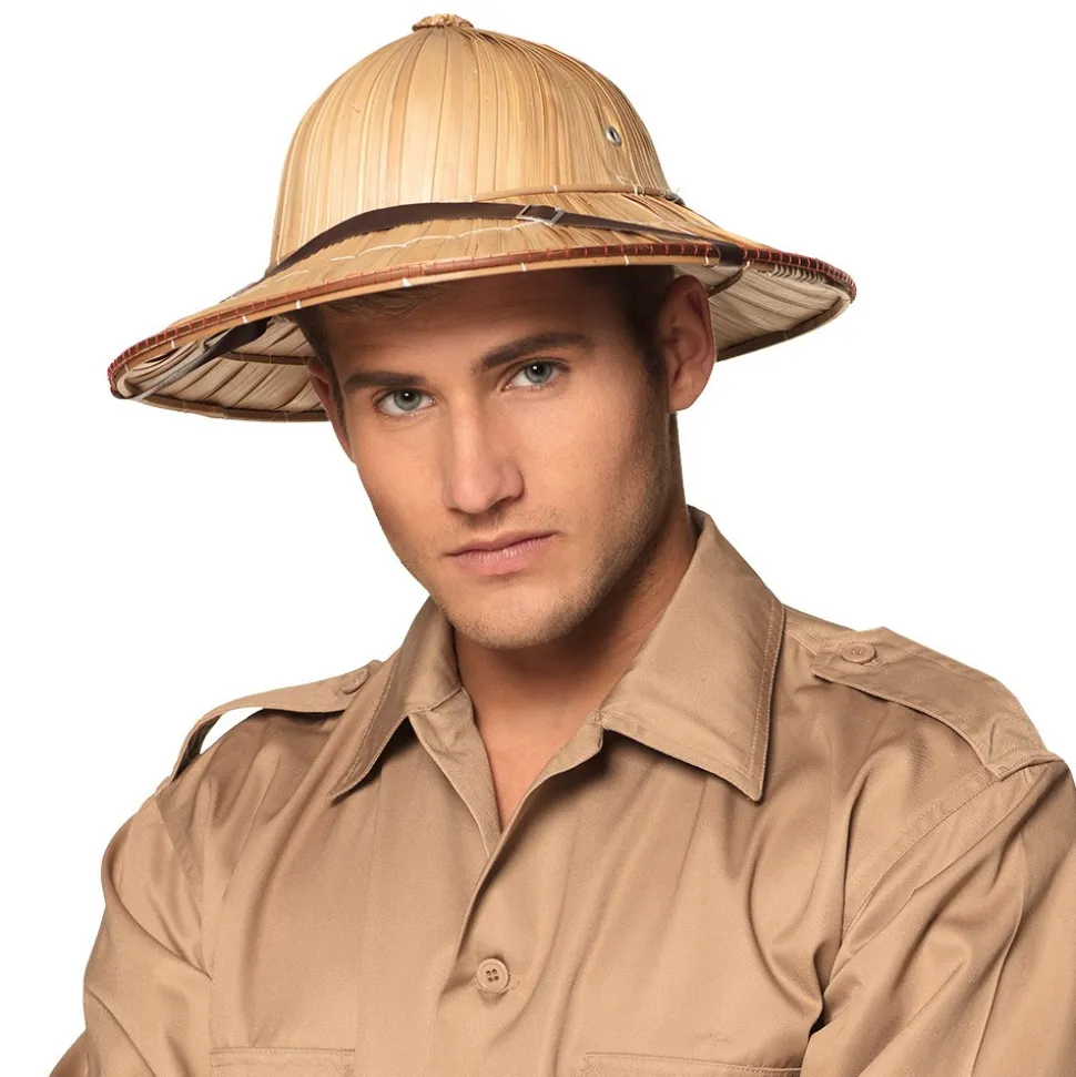 CHAPEAU COLONIAL PAILLE EXPLORATEUR ADULTE