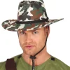 CHAPEAU COWBOY CAMOUFLAGE SOLDAT CHASSEUR ADULTE