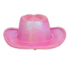 CHAPEAU COWBOY LED ROSE ADULTE