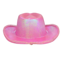 CHAPEAU COWBOY LED ROSE ADULTE