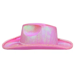 CHAPEAU COWBOY LED ROSE ADULTE