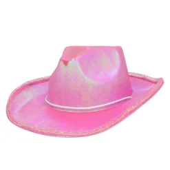 CHAPEAU COWBOY LED ROSE ADULTE