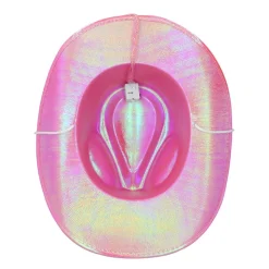 CHAPEAU COWBOY LED ROSE ADULTE