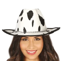 CHAPEAU COWBOY PEAU VACHE WESTERN TEXAS ADULTE