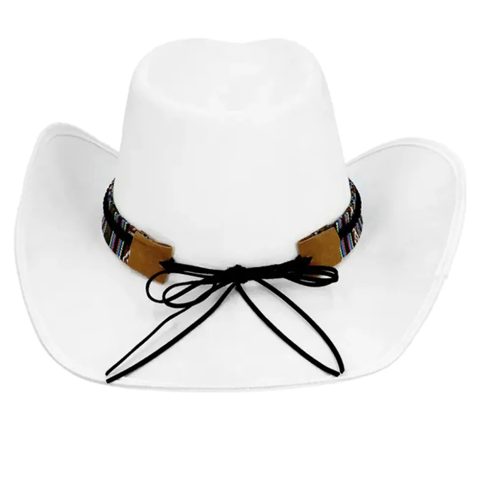 CHAPEAU COWBOY TEXAN DJANGO BLANC ADULTE