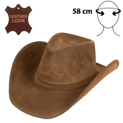 CHAPEAU COWBOY WYOMING BRUN ADULTE