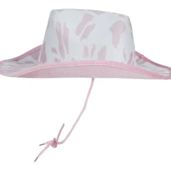 CHAPEAU COWGIRL BLANC ROSE FEMME