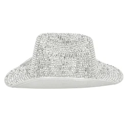CHAPEAU DE COWBOY GLAMOUR ARGENT ADULTE