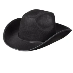 CHAPEAU DE COWBOY NOIR RODÉO ADULTE