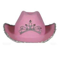 CHAPEAU DE COWGIRL ROSE ENFANT