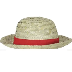 CHAPEAU DE PAILLE ESTIVAL RUBAN ROUGE ADULTE