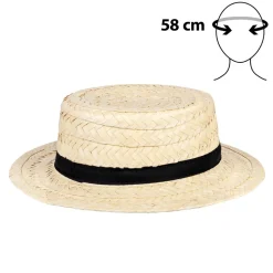 CHAPEAU PAILLE CANOTIER ADULTE