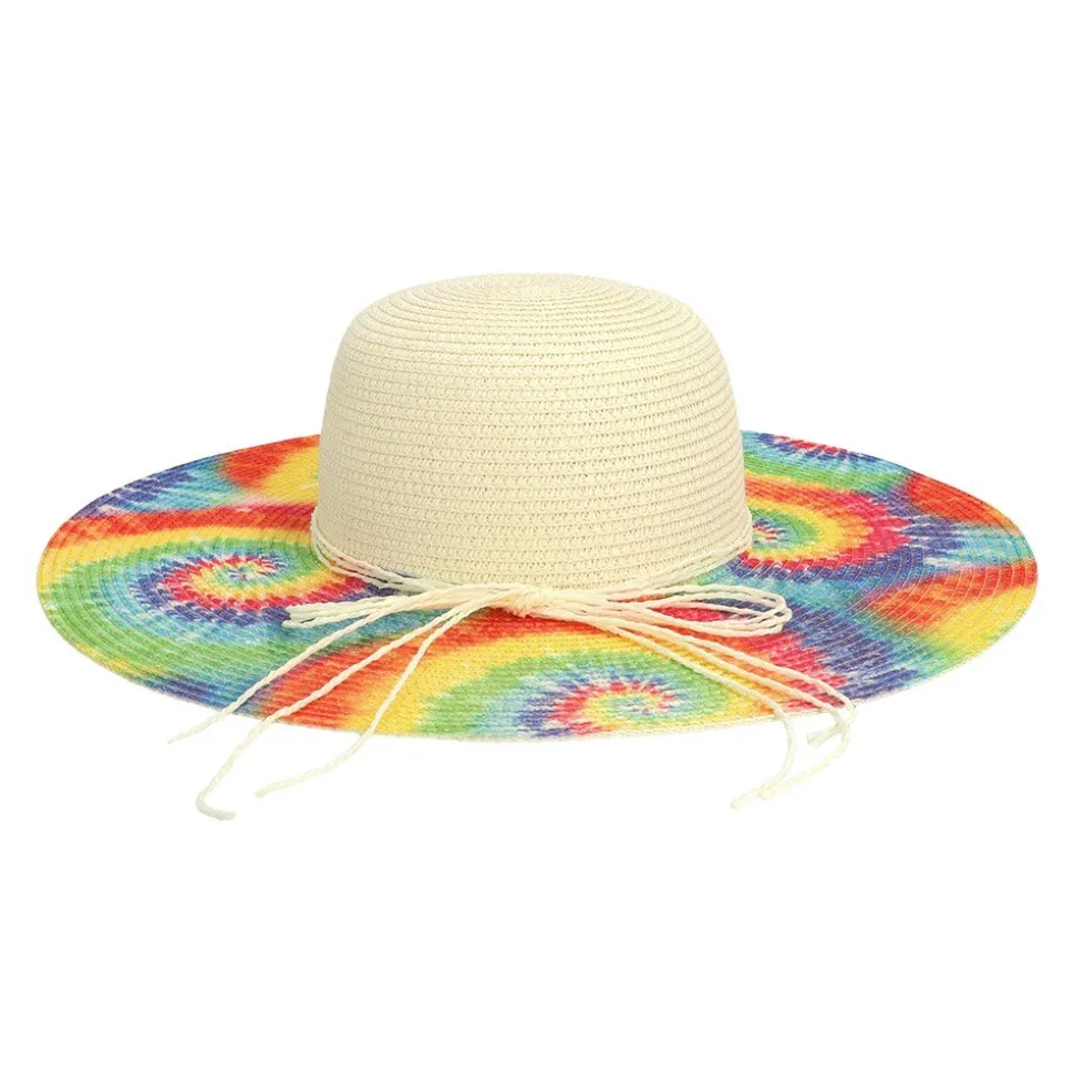 CHAPEAU PAILLE ESTIVAL ARC-EN-CIEL FEMME