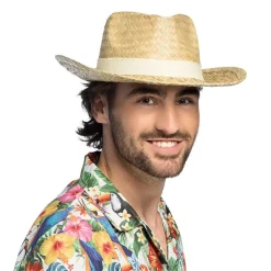 CHAPEAU TRIBLY PAILLE TRESSÉ ESTIVAL ADULTE