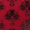 CHEMIN DE TABLE BAROQUE NOIR 28CMX3M BORDEAUX
