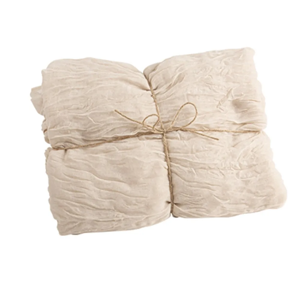 CHEMIN DE TABLE VOILE ÉTAMINE 90CMX3M SABLE