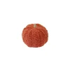 CITROUILLE DÉCO EFFET FOURRURE 8.5X10.5CM ORANGE