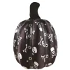 CITROUILLE DÉCO PUNK PIRATE POLYESTER 28X19CM NOIR