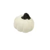 CITROUILLE DÉCORATIVE RÉSINE 5CM BLANC