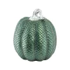 CITROUILLE DÉCO TEXTURE SERPENT 20CM VERT IRISÉ