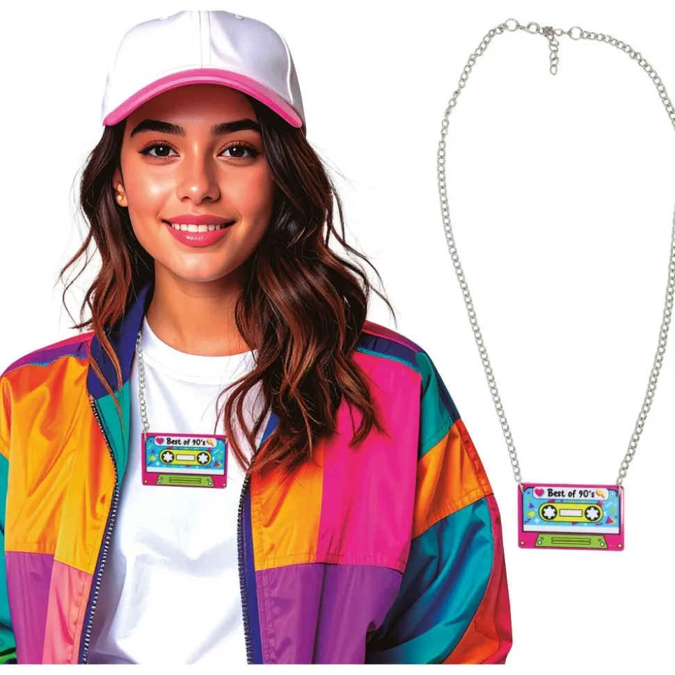 COLLIER CASSETTE ANNÉES 90 ADULTE