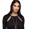 COLLIER CHAINE PENDENTIF PROFIL PHARAON 4X2CM OR