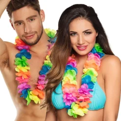 COLLIER HAWAÏEN PREMIUM MULTICOLORE