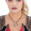 COLLIER LUCIFER ROUGE ADULTE