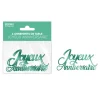 6 CONFETTIS ANNIVERSAIRE 13.5X4CM VERT