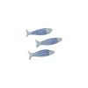 6 CONFETTIS RÉSINE SARDINE 4CM BLEU