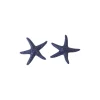 4 CONFETTIS RÉSINE ÉTOILES DE MER DÉCO 4.5CM BLEU