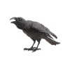 CORBEAU CROASSE DÉCORATIF MOUSSE 26X13X12CM NOIR