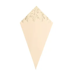 10 CORNETS CARTON BELLA TERRA 10.5X19.5CM BLUSH