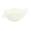 50 COUPELLES FEUILLE CANNE À SUCRE BIO 9X6CM BLANC