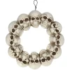 COURONNE DE PORTE CRÂNES HUMAINS 39CM BLANC