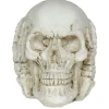CRÂNE SAGESSE MAIN OREILLES DÉCO RÉSINE 6CM BEIGE