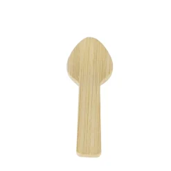 25 CUILLÈRES VERRINES BIODÉGRADABLE BAMBOU 8CM