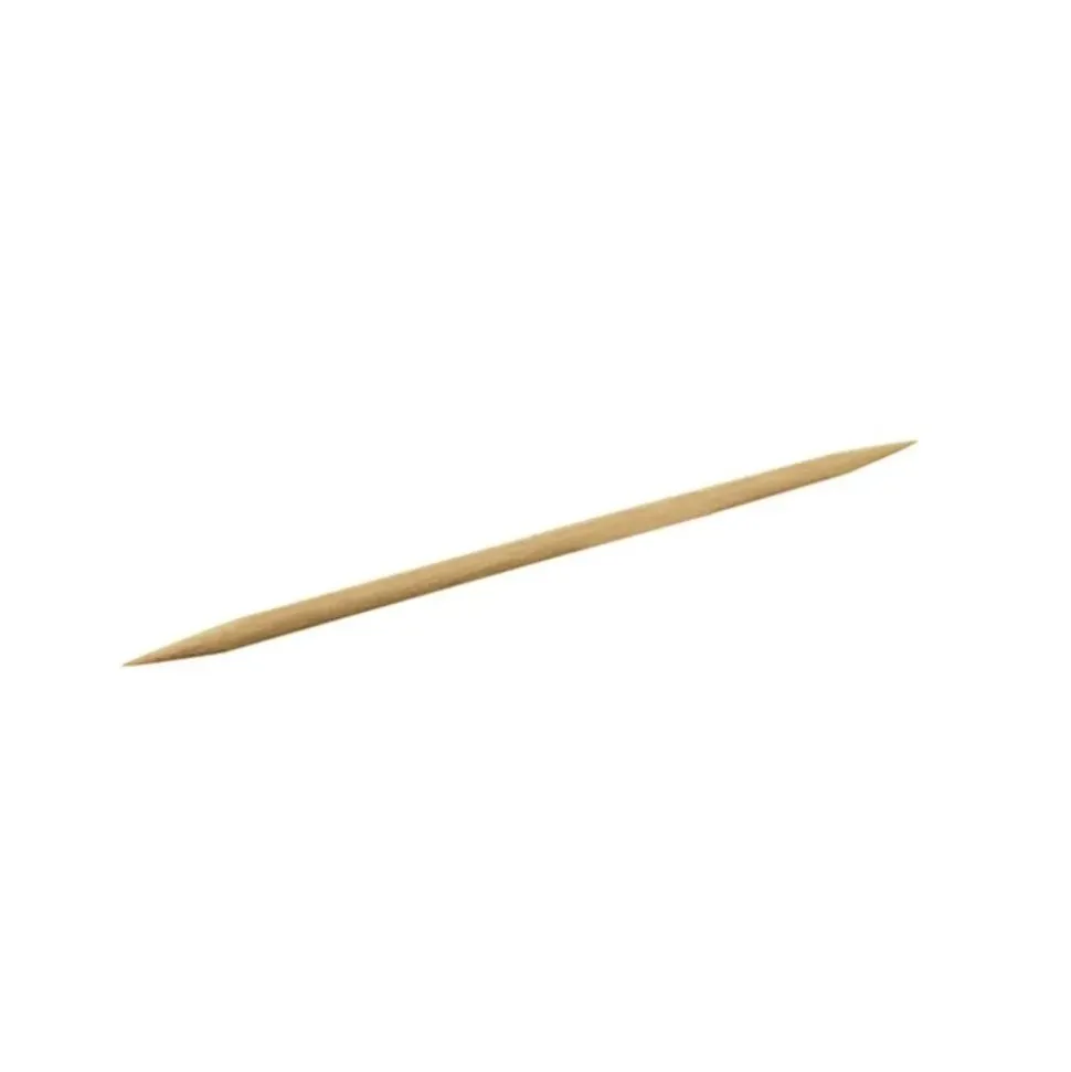 500 CURE-DENTS HYGIÉNIQUE ROND BOIS 6.5CM NATURE