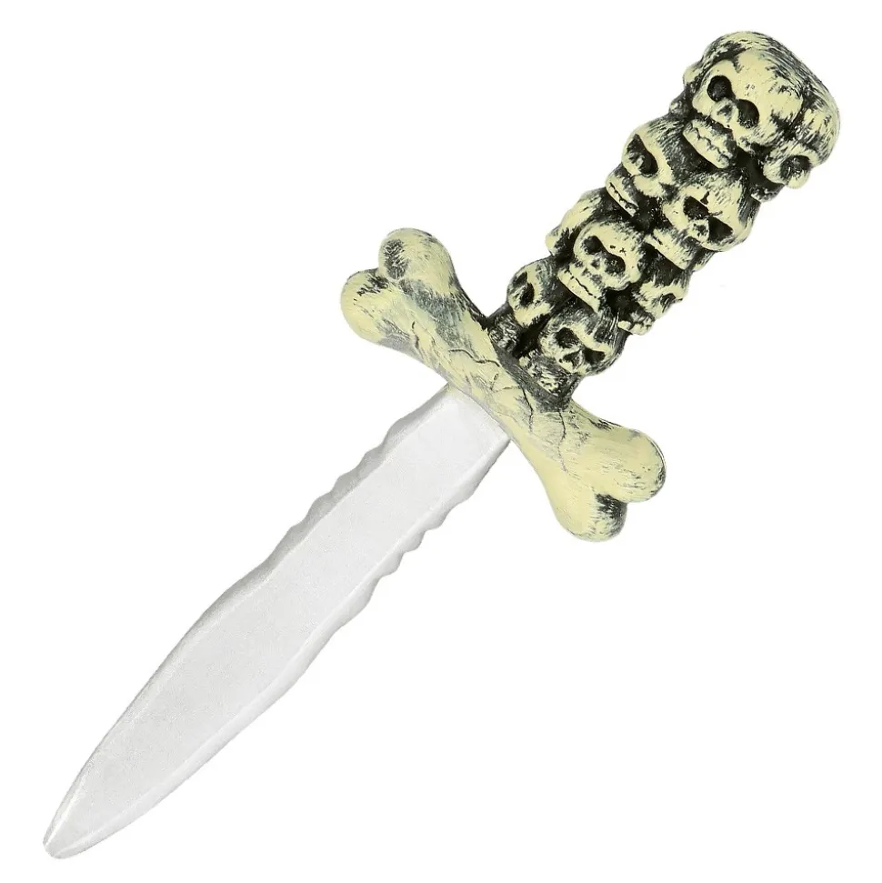 DAGUE POIGNARD JOUET PLASTIQUE PIRATE CRÂNE 30CM