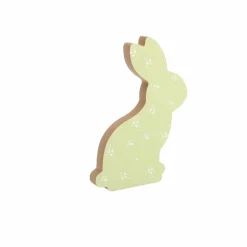 DÉCO LAPIN BOIS DOUCEUR PRINTANIÈRE 12X22.5X2CM