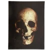 DÉCORATION ÉLECTROSTATIQUE TÊTE DE MORT 40X30CM