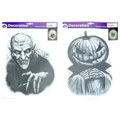 DÉCORATION VITROSTATIQUE HALLOWEEN 27X36CM